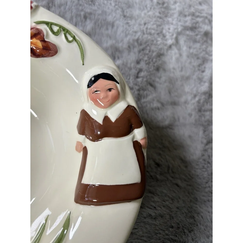 Publix‎ Thanksgiving Oval Serving Bowl Ceramic 12